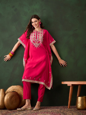 Sangria Women Kaftan Pant Set
