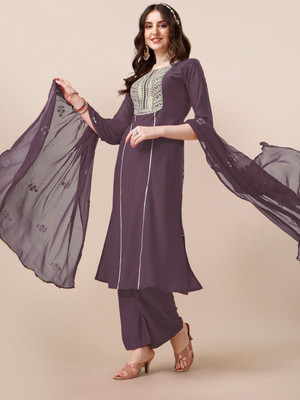 Youthnic Women Kurta Palazzo Dupatta Set