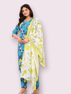 MEXICO FAB Women Kurta Churidar Dupatta Set