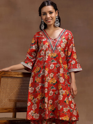 LIBAS Women Ethnic Top Palazzo Set