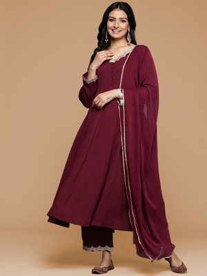 House of Pataudi Women Kurta Pant Dupatta Set