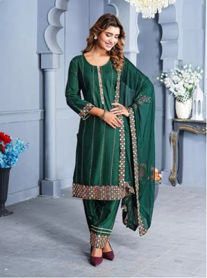 Koteshwar Women Kurti Pant Dupatta Set