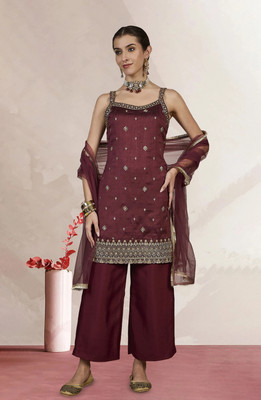AVANSHEE Women Kurta Palazzo Dupatta Set