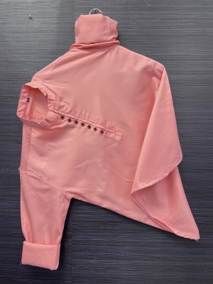 YUKAX Men Solid Casual Pink Shirt