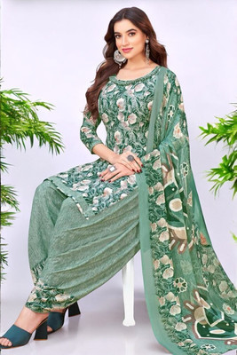 SIMPLYETHNIC Crepe Printed Salwar Suit Material