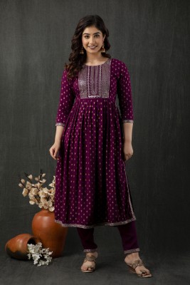 TRINABH Women Kurta Palazzo Set