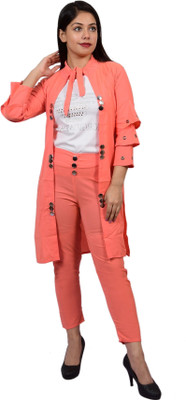 PERFECTPIVOT Women Kurta Palazzo Ethnic Jacket Set