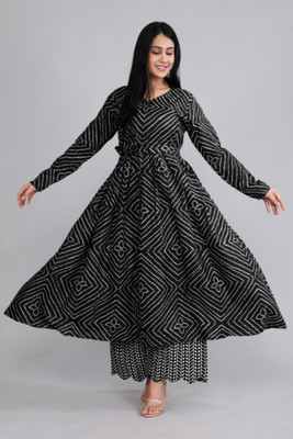 CHANDAFEB Women Kurta Palazzo Set