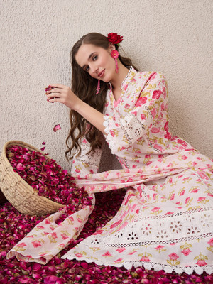 Indo Era Women Kurta Pant Dupatta Set