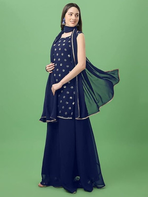 LH ENTERPRISE Women Kurta Sharara Dupatta Set