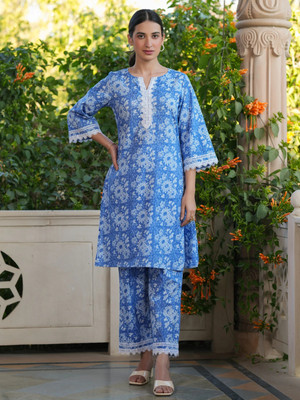 Janasya Women Kurti Pant Set