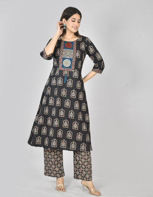 Anjali Fabrics Women Kurti Pant Set