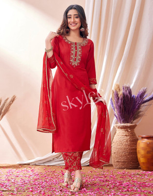 Skylee Women Kurta Pant Dupatta Set