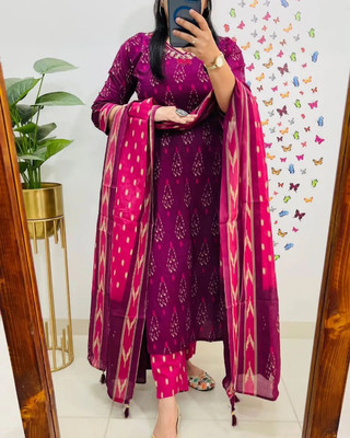 xyaa Women Kurta Pant Dupatta Set