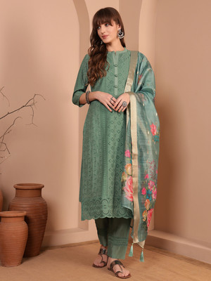 SHOPPING QUEEN Women Kurta Pant Dupatta Set