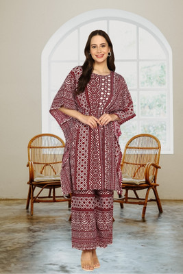 SELVIFAB Women Kaftan Palazzo Set