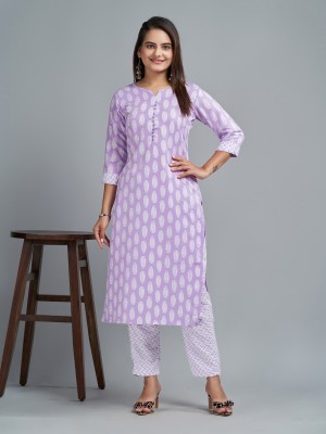 PURPLE PLUS Women Kurta Pant Set