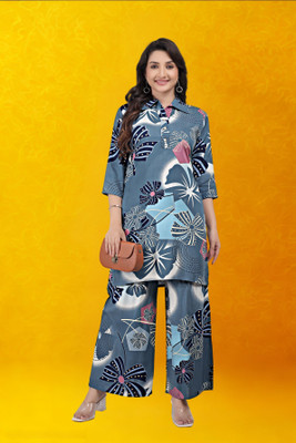 stylenx Women Ethnic Top Palazzo Set