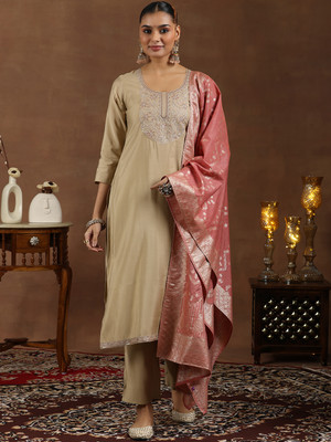 LIBAS Women Kurta Pant Dupatta Set