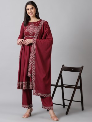 DAEVISH K Women Kurta Pant Dupatta Set