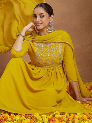 Janasya Women Kurti Palazzo Dupatta Set