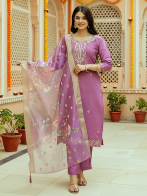 NAVLIK Women Kurta Pant Dupatta Set