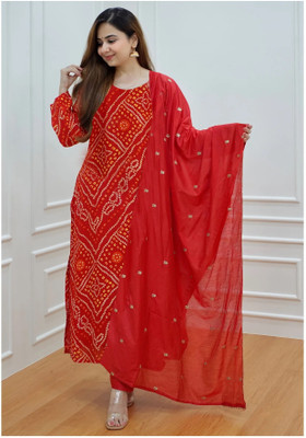 Tasrika Printed Kurta, Trouser/Pant & Dupatta Set