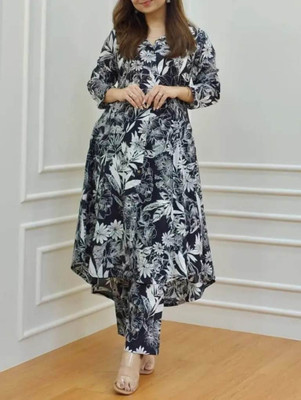 AarfaGarment Women Kurta Palazzo Set