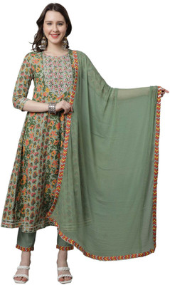 Aaradhya Fashion Embroidered Kurta, Trouser/Pant & Dupatta Set