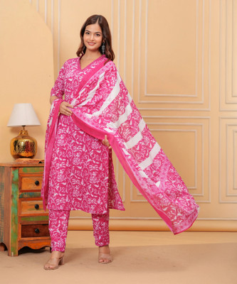 Lamba Creations Women Kurti Pant Dupatta Set