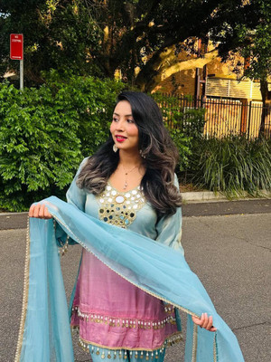 AP FAB Women Kurta Sharara Dupatta Set