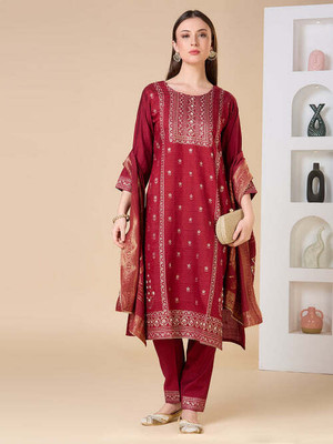 Fashor Women Kurta Pant Dupatta Set