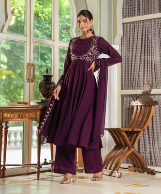 Janasya Women Kurta Palazzo Dupatta Set