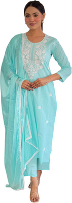 Turity Women Kurti Pant Dupatta Set