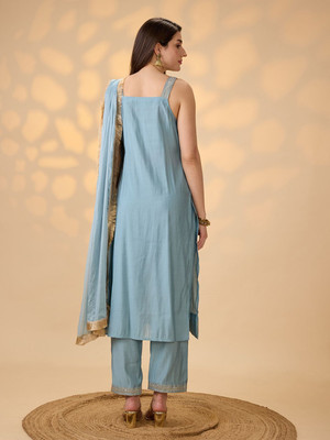 Globus Women Kurta Pant Dupatta Set