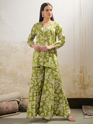 Shae by SASSAFRAS Women Shirt Palazzo Set