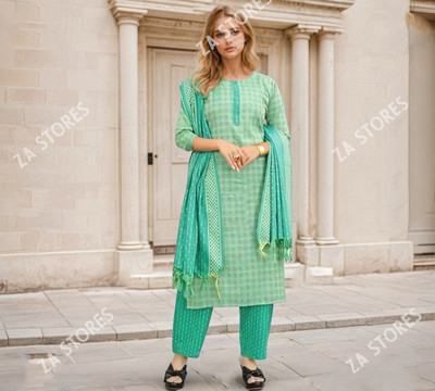 Vibrant Gaze Printed Kurta, Trouser/Pant & Dupatta Set
