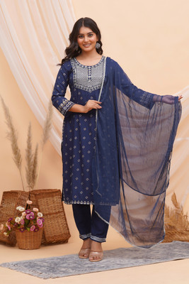 KBZ Women Kurta Pant Dupatta Set