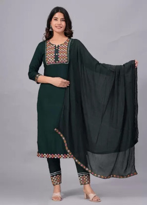 VAANSH CREATION Women Kurti Pant Dupatta Set