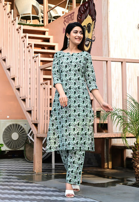 Dhibha Women Kurti Pant Set
