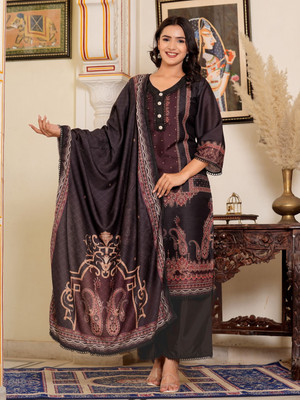 VBUYZ Women Kurta Palazzo Dupatta Set