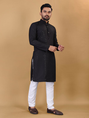 HKFASHION Men Kurta Pyjama Set