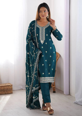 Dwarros Women Kurta Pant Dupatta Set