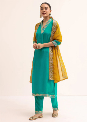 Trijal Fab Women Kurta Pant Dupatta Set