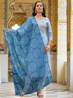 NAVLIK Women Kurti Pant Dupatta Set