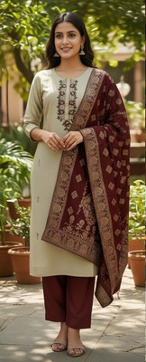 sanaAura Women Ethnic Top Pant Dupatta Set