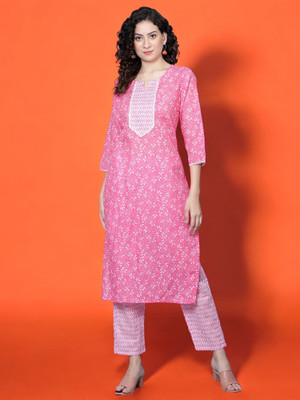 RamJanki Women Kurti Pyjama Set