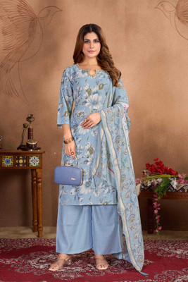 SuRamni Women Kurti Pant Dupatta Set
