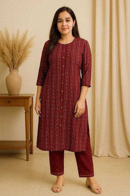 ZEESHAN Women Kurti Palazzo Set