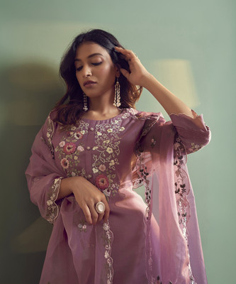 Indo Era Women Kurta Pant Dupatta Set